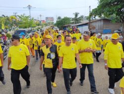 Jalan Sehat Bersama Golkar Tebo, Dalam Rangka Memeriahkan HUT Golkar Ke-58 