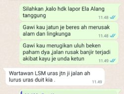 Waduh,, Halangi Tugas Wartawan, Oknum LSM Lakukan Teror 