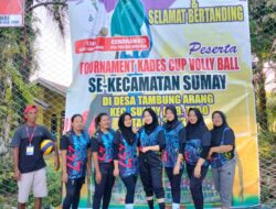 Turnamen Kades Cup Voly Ball Se-kecamatan Sumay, Dalam Rangka Meriahkan HUT RI-78 Tahun