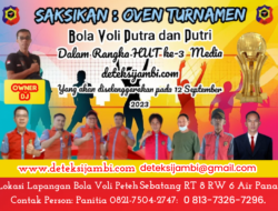 HUT ke-3 : Media Deteksijambi.com Akan Gelar Oven Turnamen Bola Voli Putra -Putri Se-kecamatan Tebo Ilir