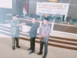 Rapat Paripurna DPRD Kabupaten Tebo Tentang Ranperda Perubahan APBD TA 2023 Berjalan Sukses 