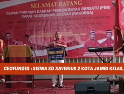 GEOFUNDES : Dirigen Lagu Indonesia Raya dan Mars Lagu Pemuda Batak Bersatu di Acara Rakorda PBB Provinsi Jambi