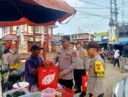 “Berbagi Kebahagiaan di Bulan Suci Ramadan, Polsek Tebo Ilir Bagikan Paket Sembako “