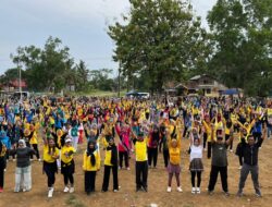 Membludak, Senam Ceria Bersama Agus-Nazar Dihadiri Ribuan Emak-Emak Rimbo Ulu