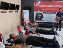 Polres Tebo Gelar Donor Darah Serentak Dalam Rangka Hari Jadi ke -73 Humas Polri