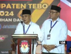 Paslon Aspan – Wartono Kuasai Panggung Debat Perdana Pilkada Tebo, Tampil Luwes dan Tegas