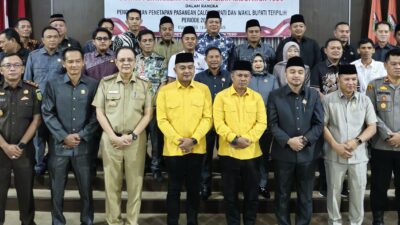 Rapurna DPRD Tebo Dalam Rangka Pengumuman Penetapan Paslon Bupati dan Wkil Bupati Terpilih Periode 2025-2030